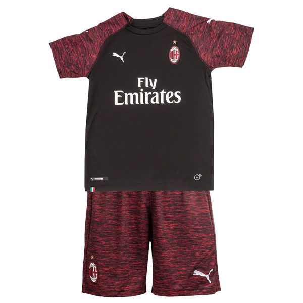 AC Milan Trikot Ausweich Kinder 2018-19 Schwarz Fussballtrikots Günstig